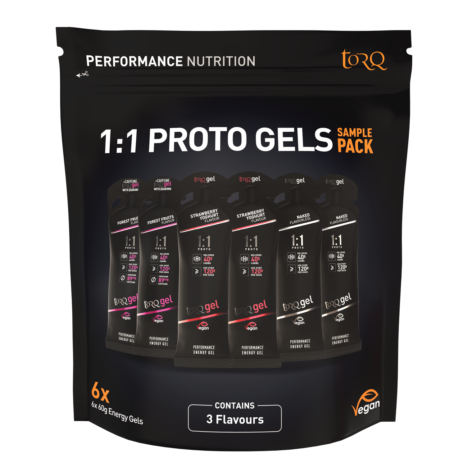 1:1 PROTO Sample Pack GELS 6 Gels ( 2 x 3 flavours)