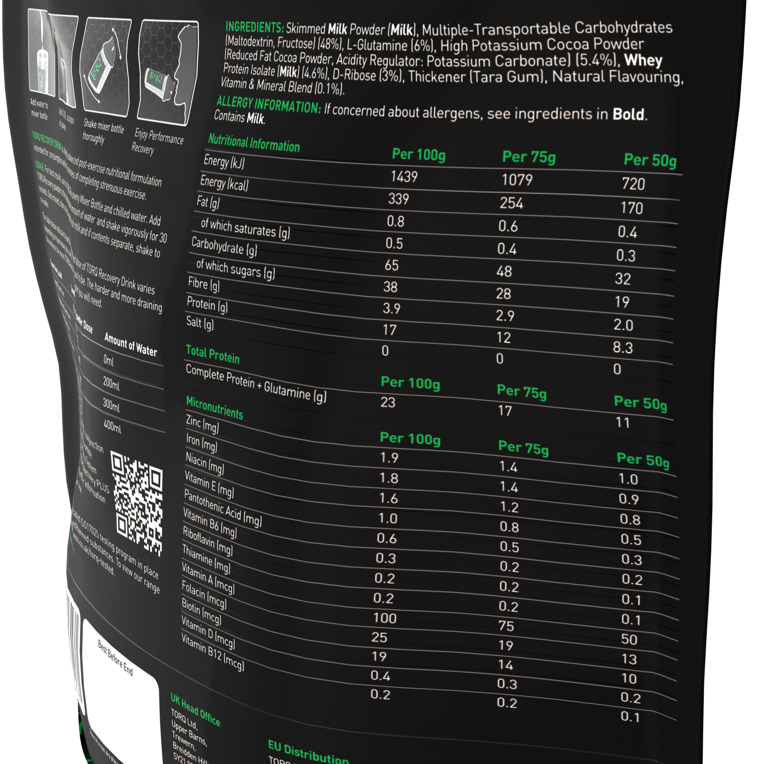 Recovery Chocolate Mint 500g