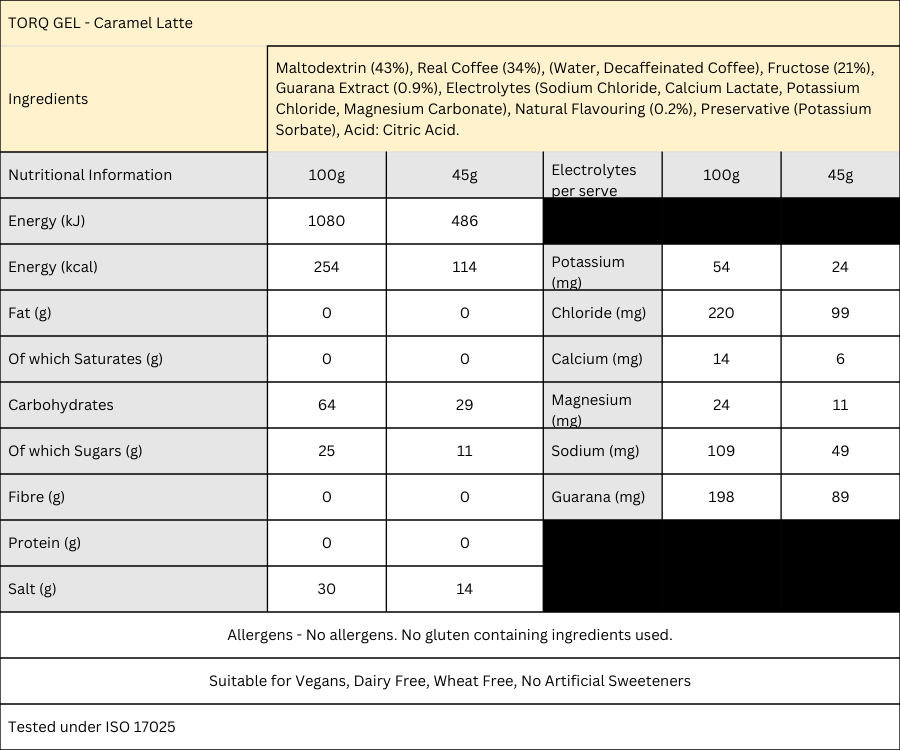 GEL Caramel Latte with Guarana (Single)