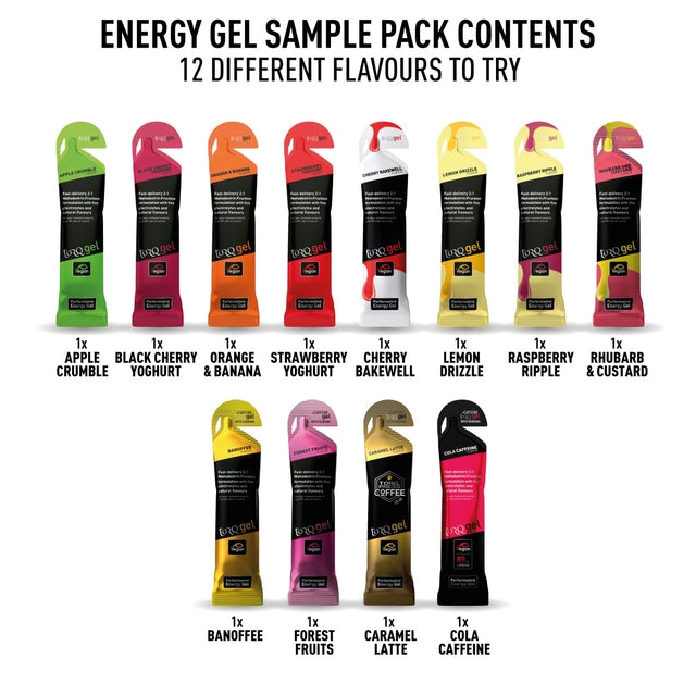 Sample Pack 12 Gels (8 Standard 4 Guarana)