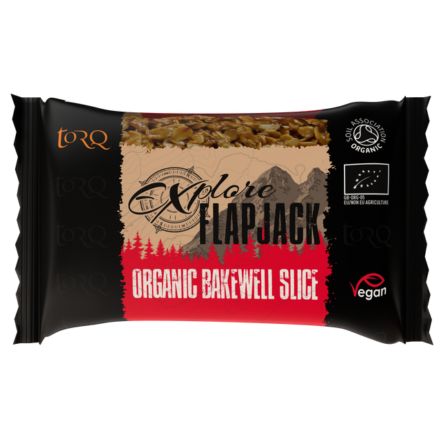 EXPLORE Organic Bakewell Slice Flapjack (Box 20)