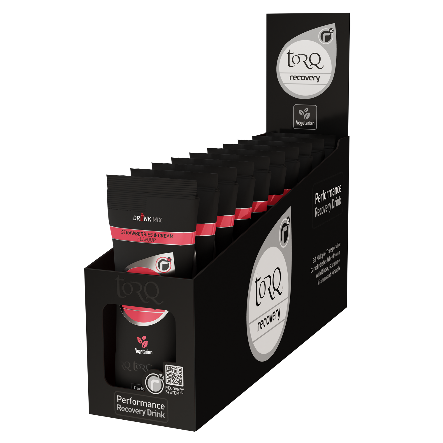 Recovery Strawberries & Cream Sachet 50g (Box 10)