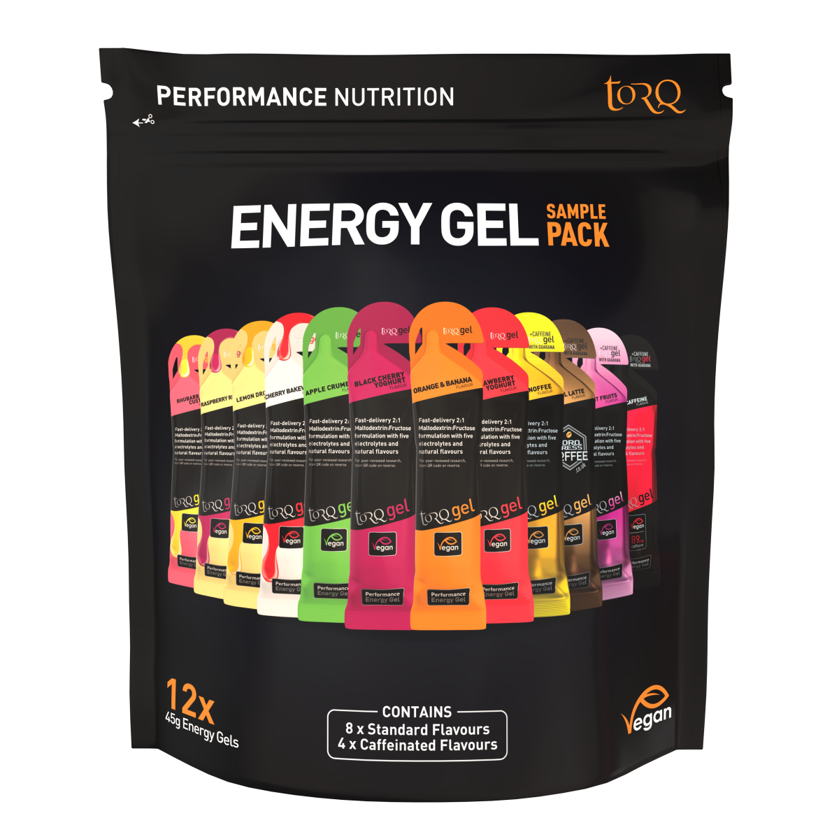 Sample Pack 12 Gels (8 Standard 4 Guarana)