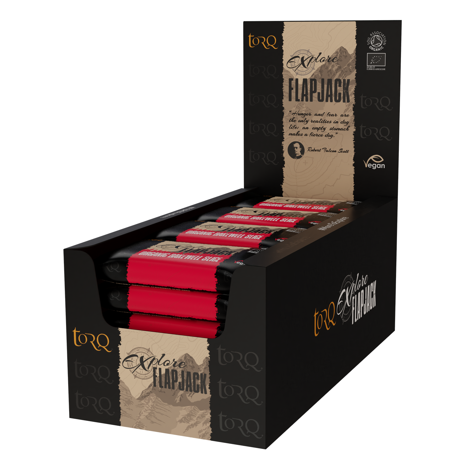 EXPLORE Organic Bakewell Slice Flapjack (Box 20)